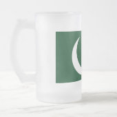 Frosted Glass Mok met vlag van Pakistan (Links)