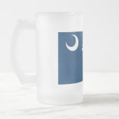 Frosted Glass Mok met vlag van South Carolina, Ver (Links)