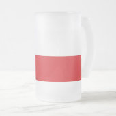 Frosted Glass Mok met vlag van Tsjechië (Voorkant rechts)