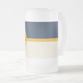 Frosted Glass Mok met vlag van Tulsa, Oklahoma (Voorkant rechts)