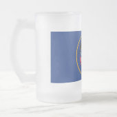 Frosted Glass Mok met vlag van Utah, Verenigde Sta (Links)