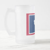 Frosted Glass Mok met vlag van Wyoming State (Links)