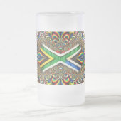 Frosted Glass Mok met Zuid-Afrikaanse kleuren ontw (Center)