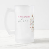 Frosted Glass Mok MIJN MOOISTE PLEK Var01 (Links)