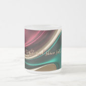 Frosted glass mug in stylish graphic matglas koffiemok (Center)