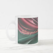 Frosted glass mug in stylish graphic matglas koffiemok (Links)