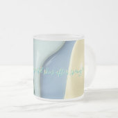 Frosted glass mug in stylish graphic matglas koffiemok (Voorkant rechts)