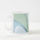 Frosted glass mug in stylish graphic matglas koffiemok (Links)