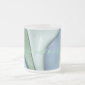 Frosted glass mug in stylish graphic matglas koffiemok (Center)