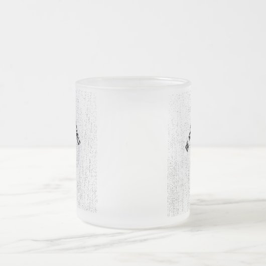 ☕ Frosted Glass Mug with "Be Nice To Yourself"  Matglas Koffiemok (Center)