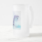 Frosted, glass, stein, 16oz, aangepast, design matglas bierpul (Voorkant rechts)