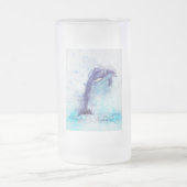 Frosted, glass, stein, 16oz, aangepast, design matglas bierpul (Center)