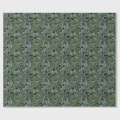 Frosted Green Twigs Cadeaupapier (Vlak)