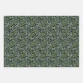 Frosted Green Twigs Inpakpapier Vel (Voorkant)