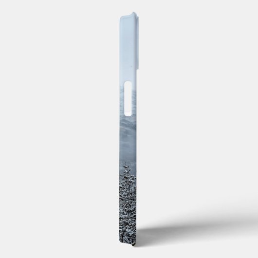 Frosted Grey Schilderachtig Mountain iPhone Case (Achterkant / Rechts)