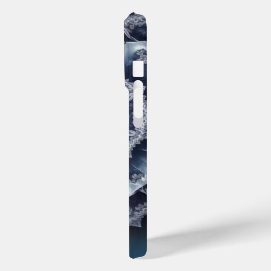 Frosted Heart Winter's Lace Fractal Case-Mate iPhone Case (Achterkant / Links)