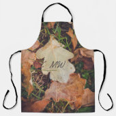 Frosted herfst eikenbladeren schort (Voorkant)