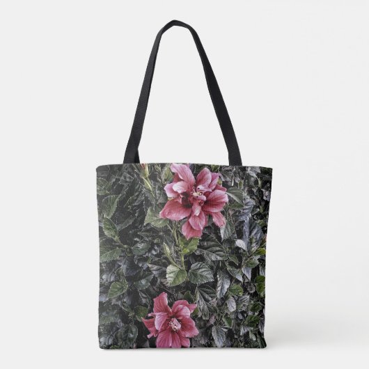 Frosted Hibiscus Tote Bag (Achterkant)