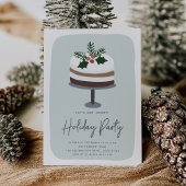 Frosted Holly | Schattige modern feestje Kaart