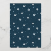 Frosted Holly | Vrijdag Folie Uitnodiging (Achterkant)