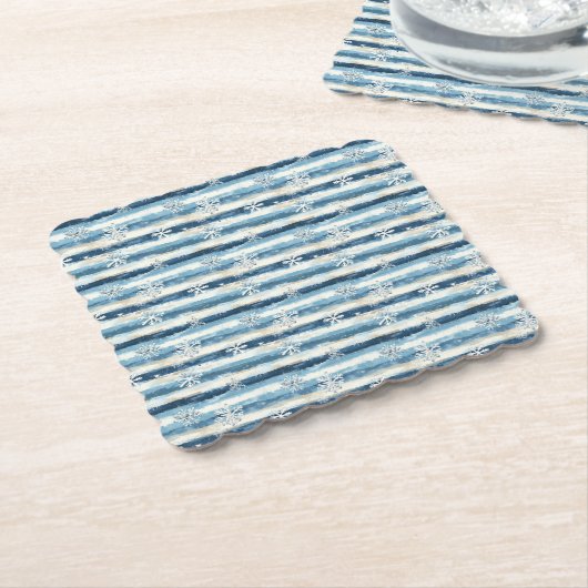 Frosted Horizon Kartonnen Onderzetters (Gebogen)