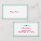 Frosted Ice #3 | Vervagen naar blauw |  Visitekaartje (Voorkant / Achterkant)