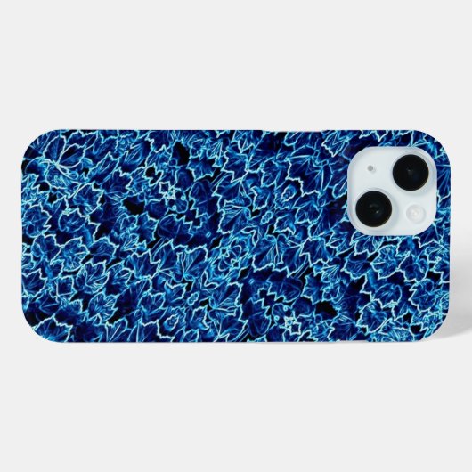 Frosted Ivy Blue Case-Mate iPhone Case (Achterkant (horizontaal))