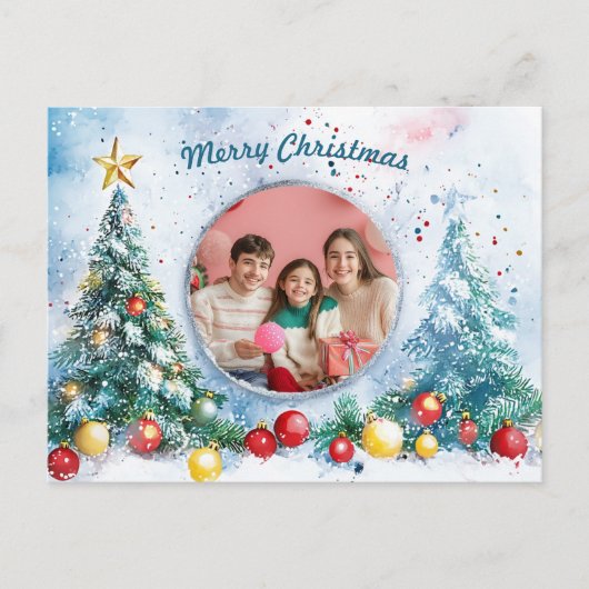 🎄  Frosted Joy Feestdagenkaart (Voorkant)