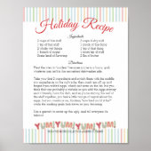 Frosted Kerstkoekjes gepersonaliseerd receptenpapi Poster (Voorkant)