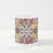 Frosted kleine glazen mok met Colombiaanse kleuren (Center)