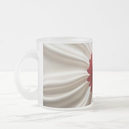 Frosted kleine glazen mok met Japanse kleuren (Links)