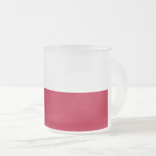 Frosted kleine glazen mok met vlag Texas, Verenigd (Voorkant rechts)