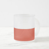 Frosted kleine glazen mok met vlag van Chili (Voorkant rechts)