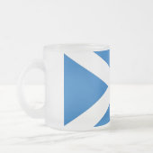 Frosted kleine glazen mok met vlag van Schotland,  (Links)