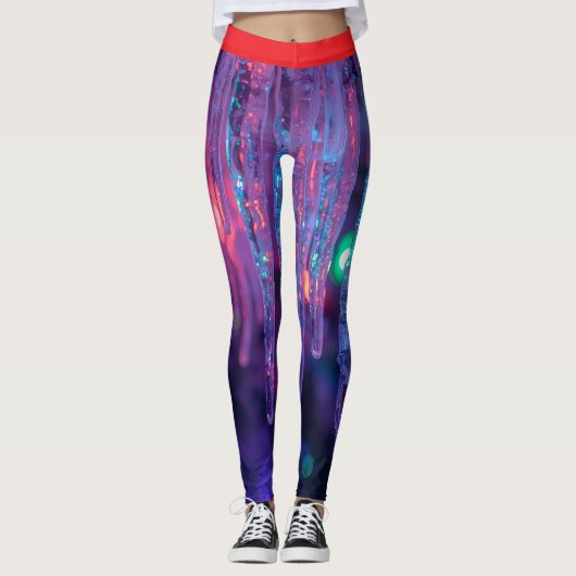 Frosted Lights Winter Icicle Leggings (Voorkant)