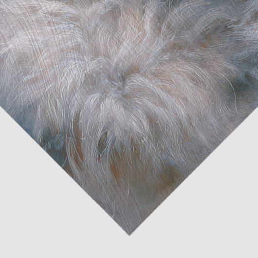 Frosted Lodge Grey Wolf Portrait Tissuepapier (Detail)