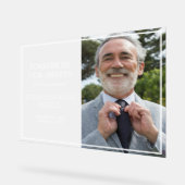 Frosted look minimalistische foto in liefdevolle h acryl bord (Hoek)