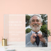 Frosted look minimalistische foto in liefdevolle h acryl bord (Huwelijk)