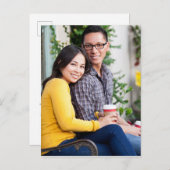 Frosted Mistletoe Aankondigingskaart (Voorkant / Achterkant)