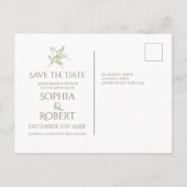 Frosted Mistletoe Aankondigingskaart (Achterkant)