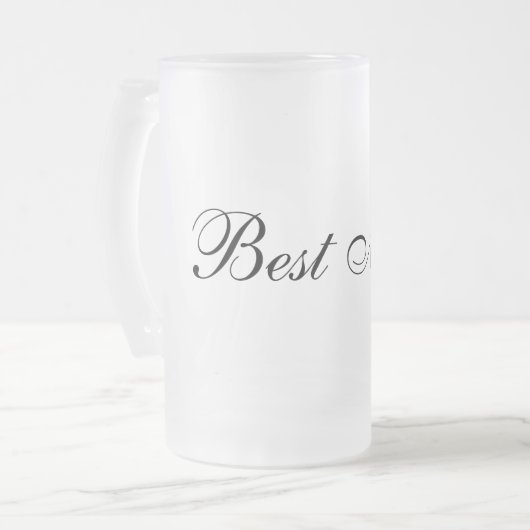 Frosted Mok Best Man (Voorkant links)