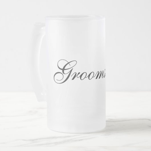 Frosted Mok Groomsman (Voorkant links)