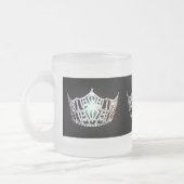 Frosted Mok-Miss America Crown Matglas Koffiemok (Links)