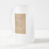 Frosted Mok, Steins - Carrousel Stork Matglas Bierpul (Voorkant links)