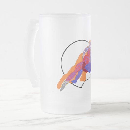 Frosted Mok : Winnen (Voorkant links)