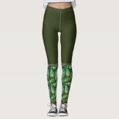 Frosted Monstera Leggings (Voorkant)
