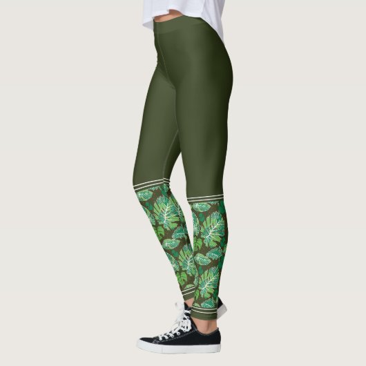 Frosted Monstera Leggings (Links)