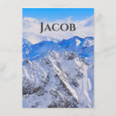 Frosted Mountains Enclosure Card Informatiekaartje (Achterkant)