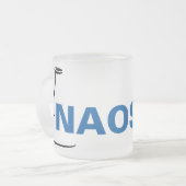 Frosted NAOSMM Logo Mug Matglas Koffiemok (Voorkant links)