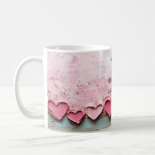 Frosted Paint Valentijn Hearts Koffiemok (Links)